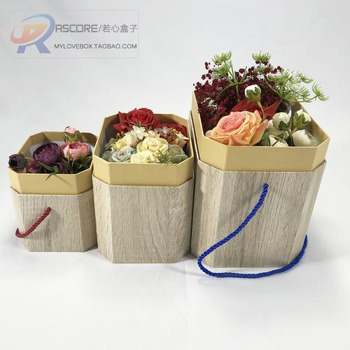 一盒花开，浓情似锦——心盒子八角长形花盒礼遇美好时光
